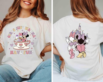 Comfort Colors® Disney Minnie Daisy Summer Shirt, Girls Just Wanna Have Sun, Disney Besties Shirt, Disneyworld Shirt, Disney Summer Shirt