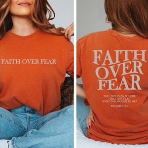 Faith Over Fear Christian Shirt ,christian Comfort Colors Shirt ,jesus ...
