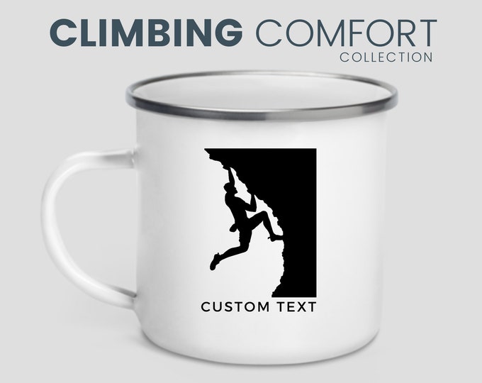 Personalized Rock Climbing Camp Mug - A Climber's Essential and Memorable Gift for Adventure Enthusiasts