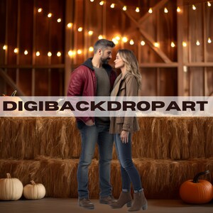 Barn Backdrop, Romantic Backdrop, Autumn Backdrop
