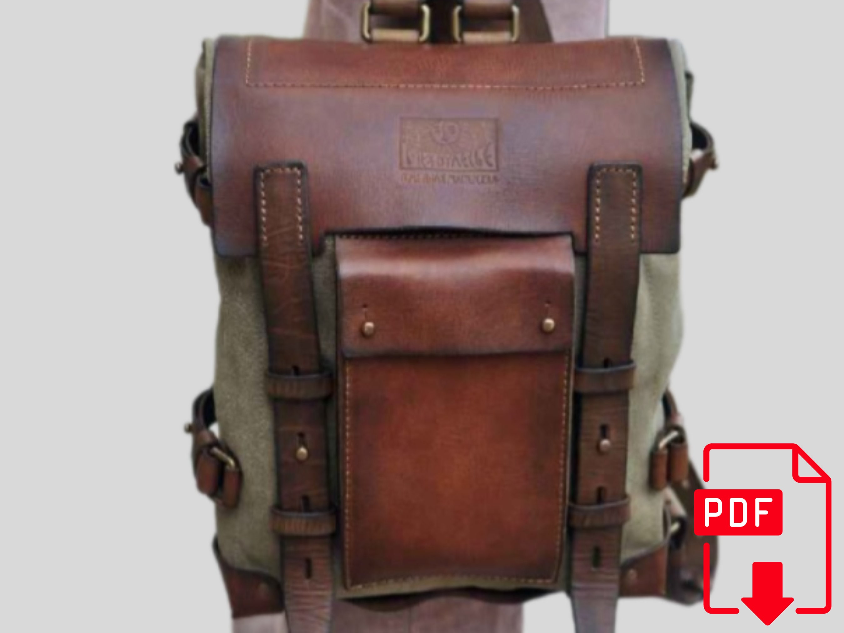 Leather bag pattern pdf, backpack pattern pdf, Backpack Leather bag pattern, Backpack pattern pdf, Digital backpack pattern