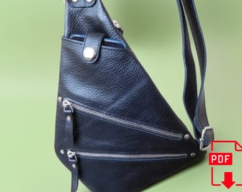 Sling bag,Traveler Pouch Sewing Pattern,Sling Bag Pattern,Crossbody Bag, Secure pouch, Photo Tutorial,PDF, Instant Download(for professional