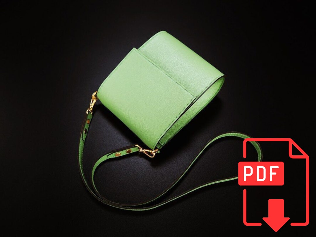 Shoulder Bag Pattern - DIY Leather - Download Pdf - Leather Bag Pattern ...