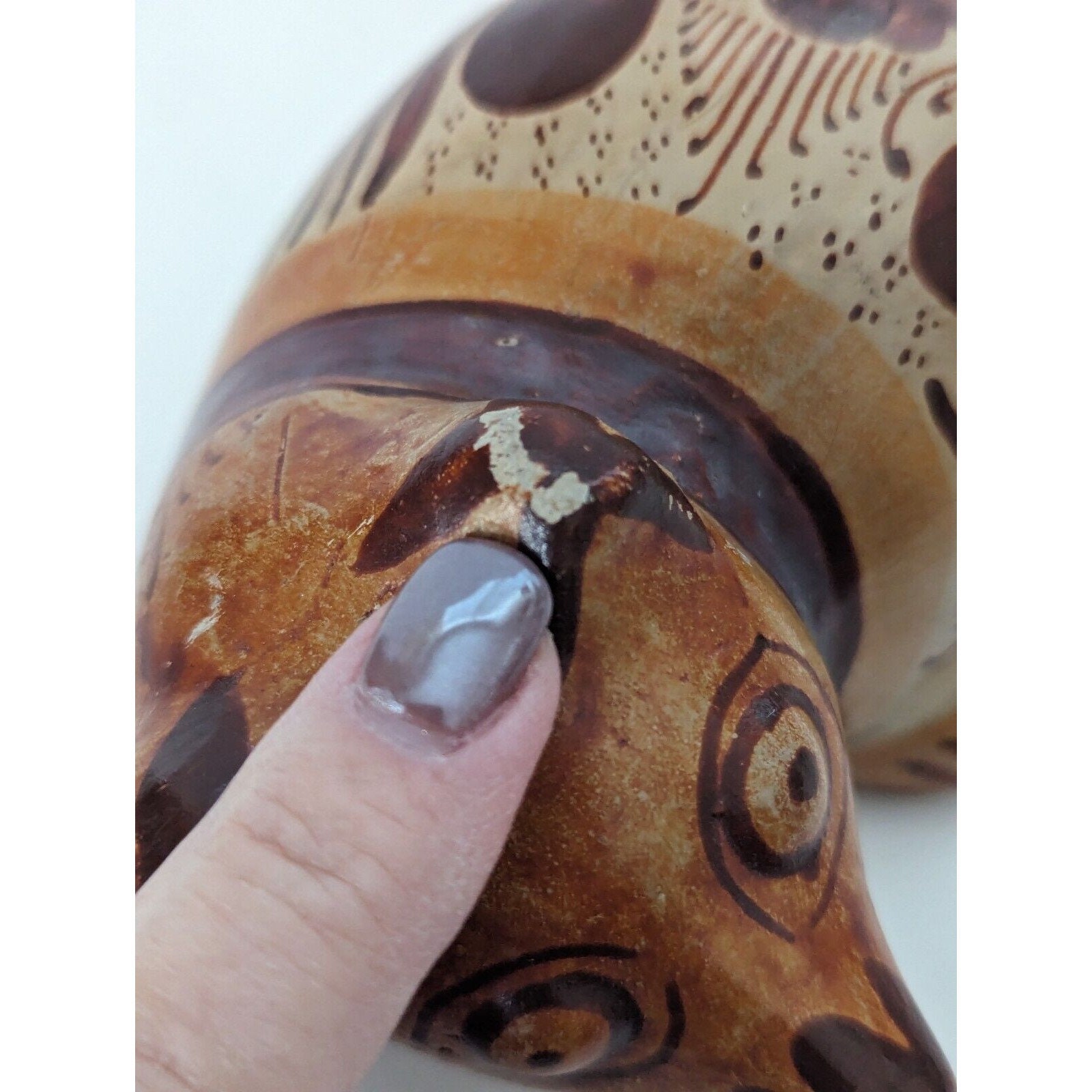 Vintage Mexican Pottery Fox Figurine Jorge Wilmot Style