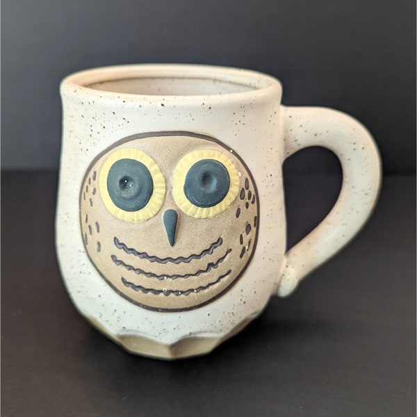 Urban Outfitters UO Home Speckled Pottery Owl Coffee Tea Mug