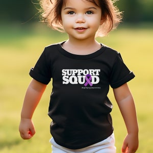 Epilepsy Support Squad Toddler Tee, Epilepsy Toddler, Epilepsy Awareness Month, Epilepsy Mom Gift, Epilepsy kids, Purple Ribbon Toddler Tee