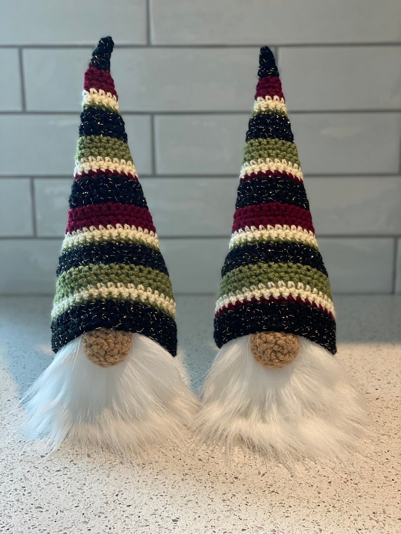 Netties Glowing Gnomes PDF Pattern Only Beautiful Crochet Glowing Gnomes. Great for any season or holiday Light up your home all year image 3