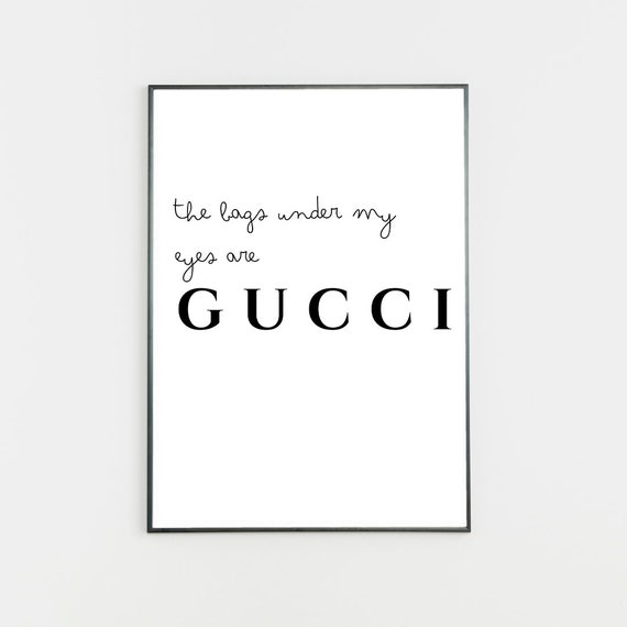 Gucci PRINTABLE Artwork, Minimalistic Poster, Downloadable