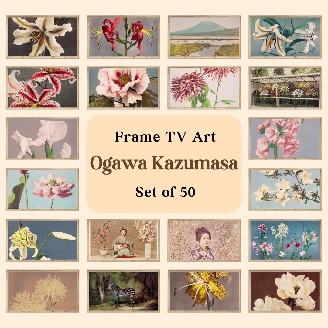Ogawa Kazumasa Set of 50 Arts for the Samsung Frame TV, Digital