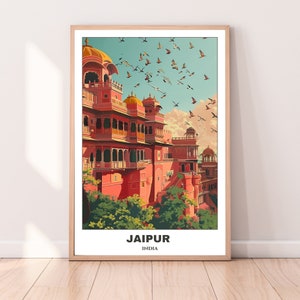 Rustic Wooden frames, Black frames, White Frames, Rustic posters, Vintage Jaipur posters, Landscape paintings, Landscapes photography, Vintage Jaipur prints, Wedding gift, Birthday present, Jaipur trvael poster, jaipur landscpae, india travel poster