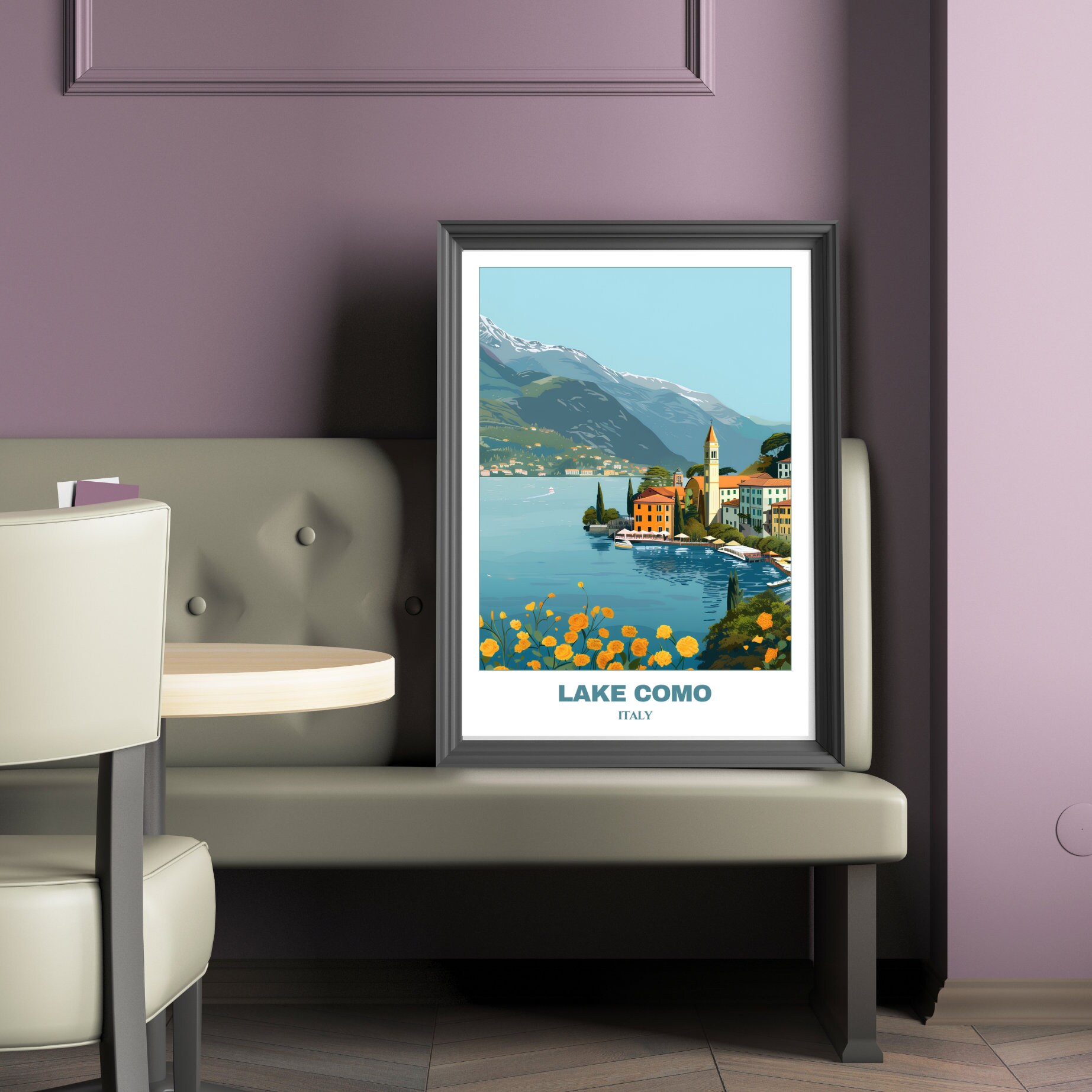 lake como italy travel poster art print (digital... Lake Como Travel Printable Poster -italy Travel Poster -lake Como ...