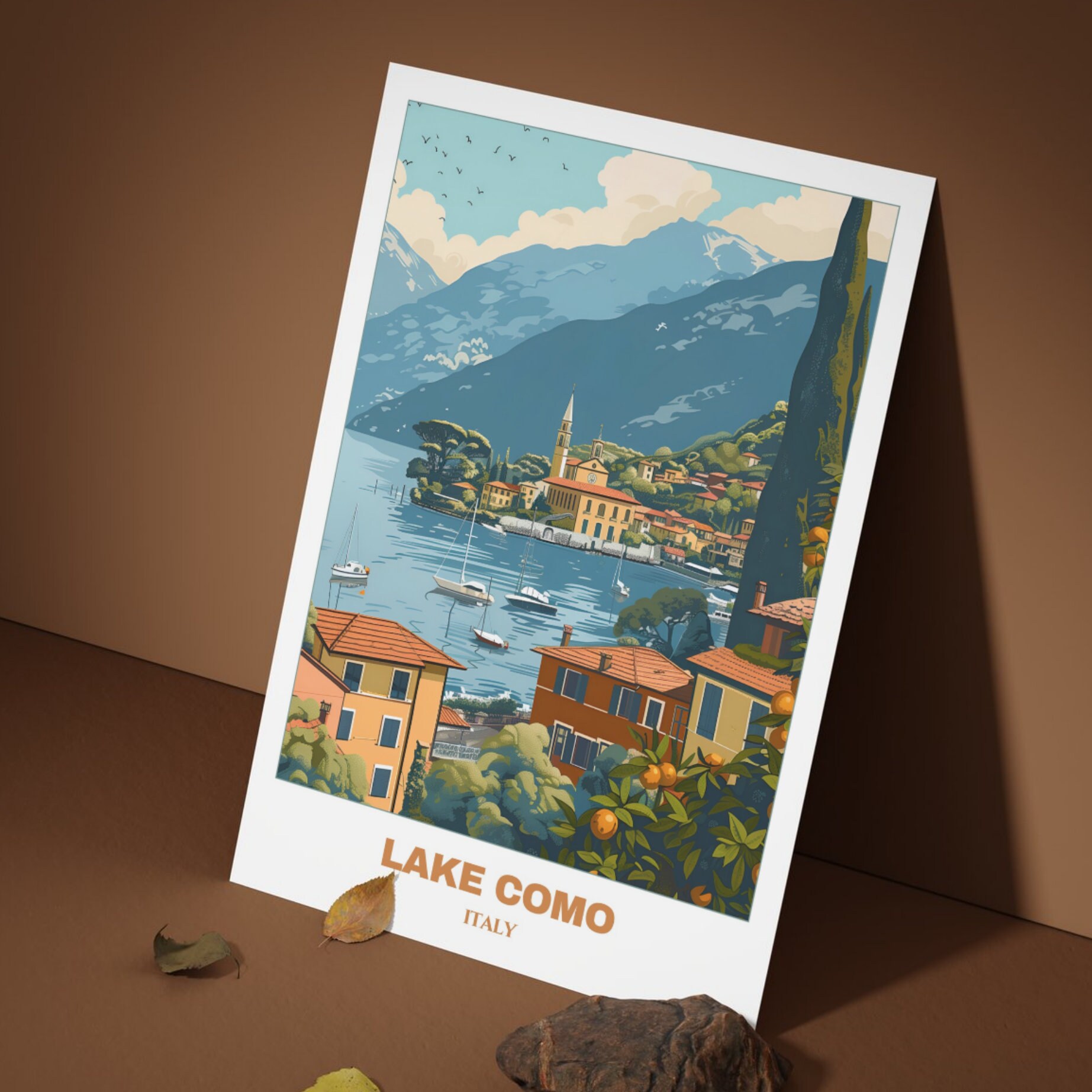 lake como italy travel poster art print (digital... Lake Como Travel Printable Poster italy Travel Poster lake Como ...