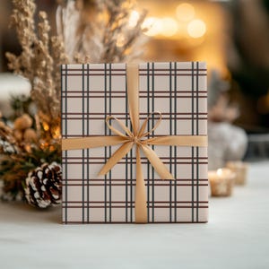 Gingham Wrapping Paper: Rustic Chic Gift Wrap (Set of 3) image 20