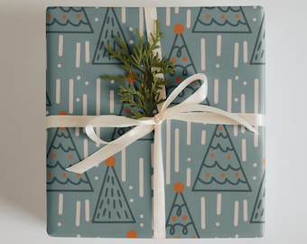 Wrapping Paper: BOHO Christmas Tree | Holiday | Gift Wrap | Festive Wrapping