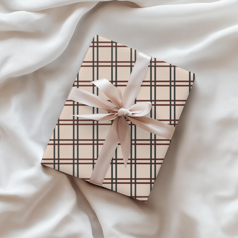 Gingham Wrapping Paper: Rustic Chic Gift Wrap (Set of 3) image 11