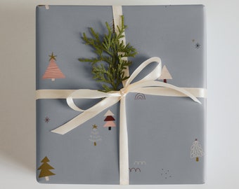 Wrapping Paper: BOHO Christmas Tree | Gift Wrap | Holiday Wrapping | Simple Design |