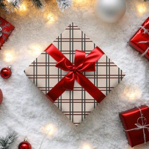 Gingham Wrapping Paper: Rustic Chic Gift Wrap (Set of 3) image 17
