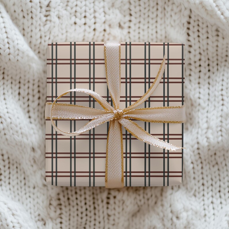 Gingham Wrapping Paper: Rustic Chic Gift Wrap (Set of 3) image 18