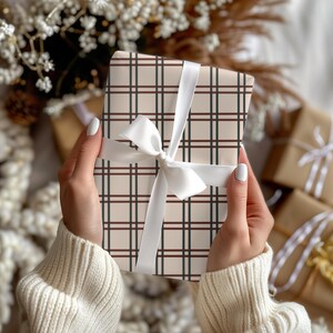 Gingham Wrapping Paper: Rustic Chic Gift Wrap (Set of 3) image 14