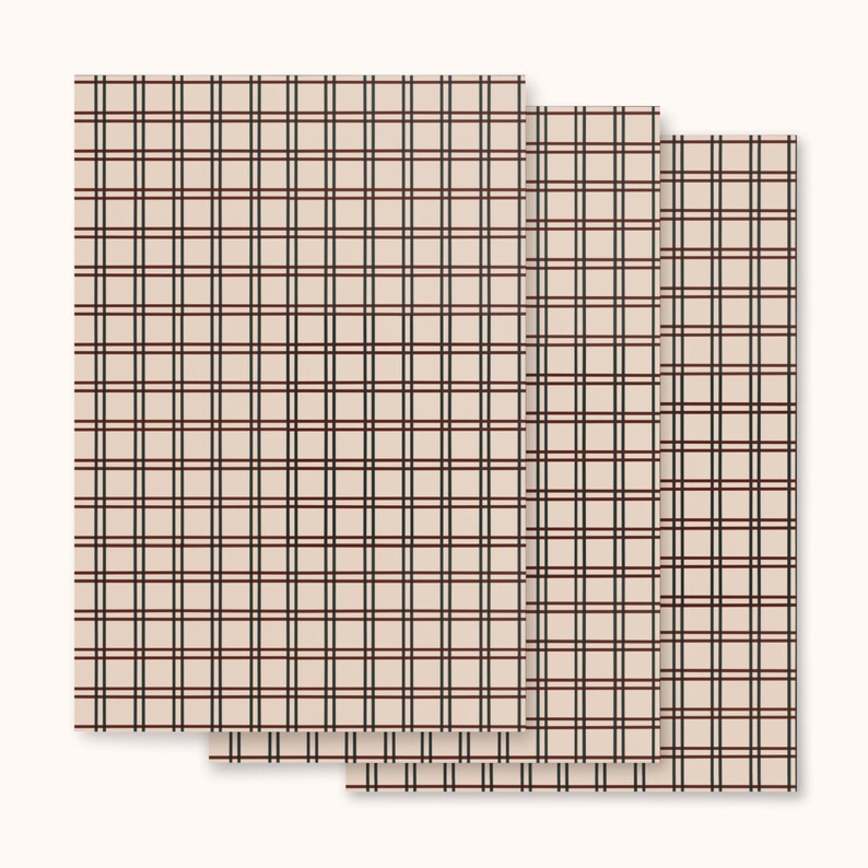 Gingham Wrapping Paper: Rustic Chic Gift Wrap (Set of 3) image 3