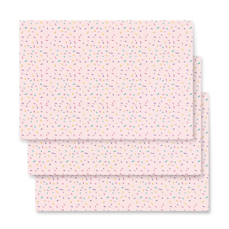 Premium Pink Sprinkle Birthday Party Wrapping Paper Sheets | Festive Celebration Gift Wrap for Birthdays | Vibrant & Fun Design