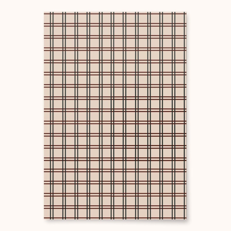 Gingham Wrapping Paper: Rustic Chic Gift Wrap (Set of 3) image 2