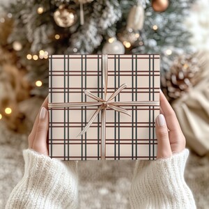 Gingham Wrapping Paper: Rustic Chic Gift Wrap (Set of 3) image 10