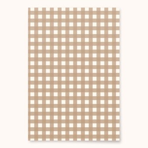 Natural Gingham Wrapping Paper: Rustic Chic Gift Wrap image 2