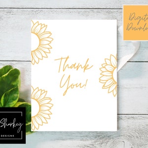 Thank You Card Instant Download Printable