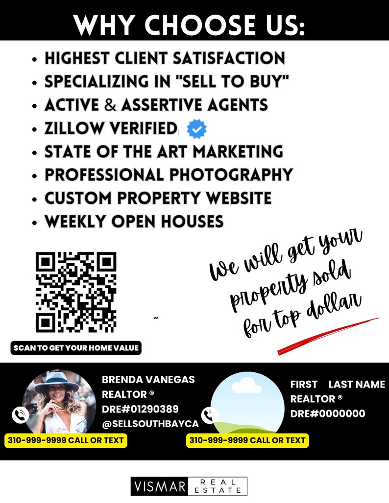Real Estate Door Knocking Flyer Eyecatching Flyer for Realtors