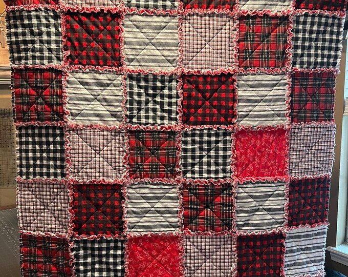 Lap Rag Quilt Handmade Lap/ Toddler Rag Quilt - Etsy