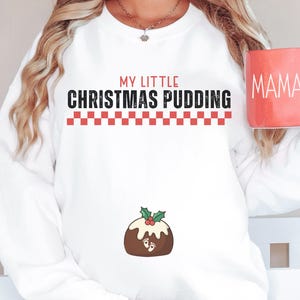 Christmas Pregnancy Sweatshirt, Christmas Couples Sweater, Pregnancy Reveal Sweater, Matching Pregnancy Announcement, Pregnant Holiday