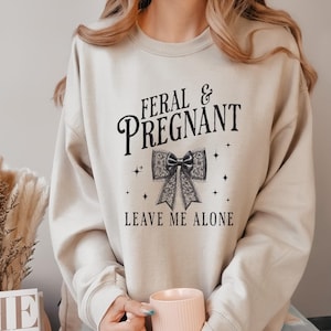Pregnancy Announcement Dark Coquette Bow Sweatshirt, Funny Baby Announcement Sweatshirt, Maternity Sweater, Pregnant Mom To Be Baby Reveal