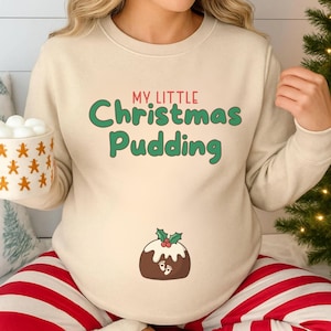 Christmas Pregnancy Sweatshirt, Christmas Couples Sweater, Pregnancy Reveal Sweater, Matching Pregnancy Announcement, Pregnant Holiday