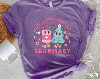 Pharmacy Tech Christmas Shirt, Pharmacy Technician Pharmacy XMAS TShirt For Pharmacist Gift, Pharmacy Party Crewneck Healthcare Sweatshirt