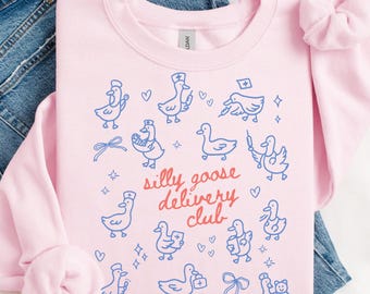 Funny Goose Labor And Delivery Nurse Sweatshirt, L&D Mother Baby Nurse Sweatshirt, Obstetrics Nursing RN Sweatshirt, Maternity LPN Sweater