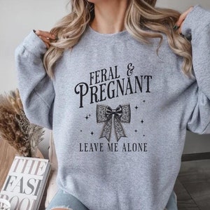 Pregnancy Announcement Dark Coquette Bow Sweatshirt, Funny Baby Announcement Sweatshirt, Maternity Sweater, Pregnant Mom To Be Baby Reveal