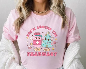 Pharmacy Tech Christmas Shirt, Pharmacy Technician Pharmacy XMAS TShirt For Pharmacist Gift, Pharmacy Party Crewneck Healthcare Sweatshirt