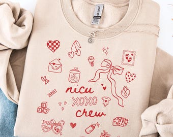 Valentine NICU Nurse Sweatshirt, Neonatal ICU Nurse Valentine Sweater, Neonatal Intensive Care Crewneck