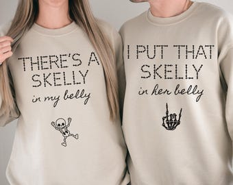 Couple Matching Halloween Sweatshirt, Funny Halloween Matching Couples Sweatshirt, Raunchy Humor Sweater, Couple Costume Shirt, Spooky Party