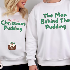 Christmas Pregnancy Sweatshirt, Christmas Couples Sweater, Pregnancy Reveal Sweater, Matching Pregnancy Announcement, Pregnant Holiday
