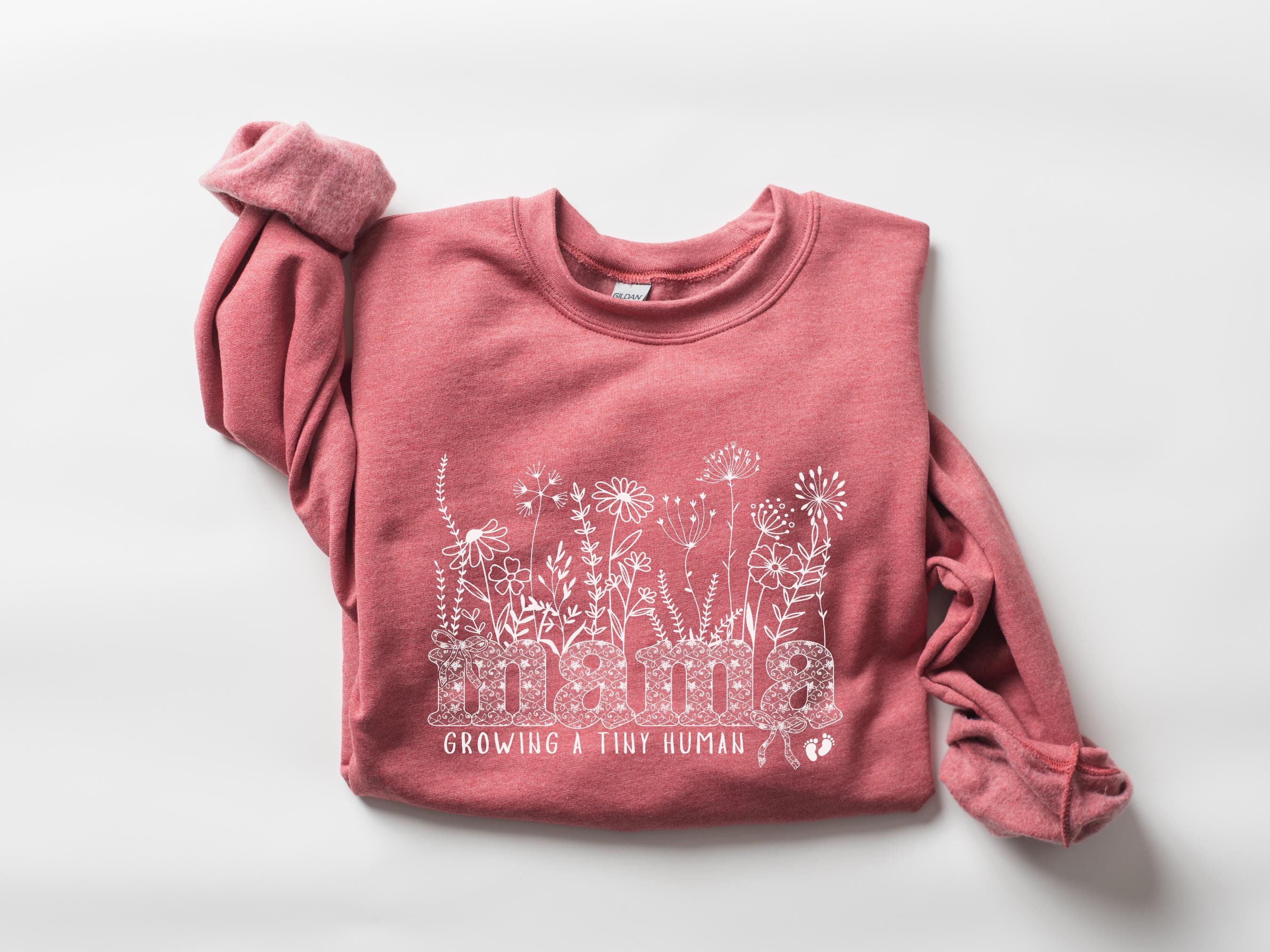 Pregnancy Announcement Flower Sweatshirt, Funny Baby Announcement Sweatshirt, Maternity Sweater, Pregnant Mom To Be Sweatshirt, Baby Reveal