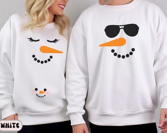 Christmas Pregnancy Sweatshirt,  Christmas Couples Sweater, Pregnancy Reveal Sweater, Matching Pregnancy Announcement Crewneck