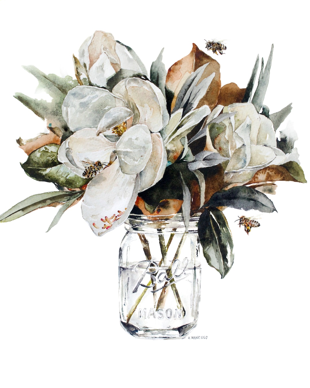 Large Magnolia Art