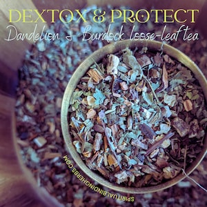 Detox Herbal Tea – Natural Tea for Detoxification, Liver & Kidney Support | Burdock, Dandelion, Milk Thistle Blend, cleansing tea, refresh