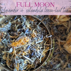 Vollmondtee, Mondelixier-Tee, Kräutertee für den Vollmond, loser Tee, Mondzyklus Tee, entspannende Teemischung, Tee zur Linderung von Angstzuständen