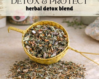 Herbal Detox Tea for Daily Cleanse Burdock Dandelion Nettle Loose Leaf