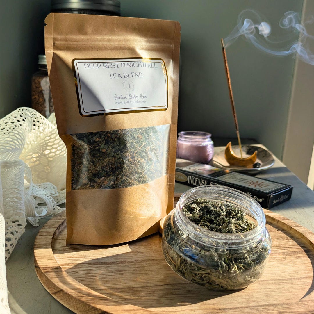 Sleep Tea Ritual Set Sleep Tea and Herbal Incense Bundle for Night Rituals and Energy ...