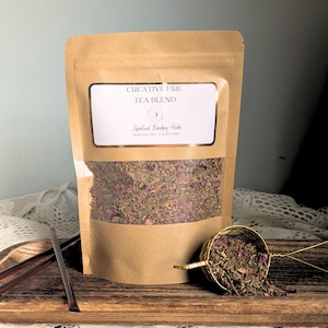 Damiana Loose Leaf Tea for Focus, Energy & Creative Flow, 2 oz Herbal Tea