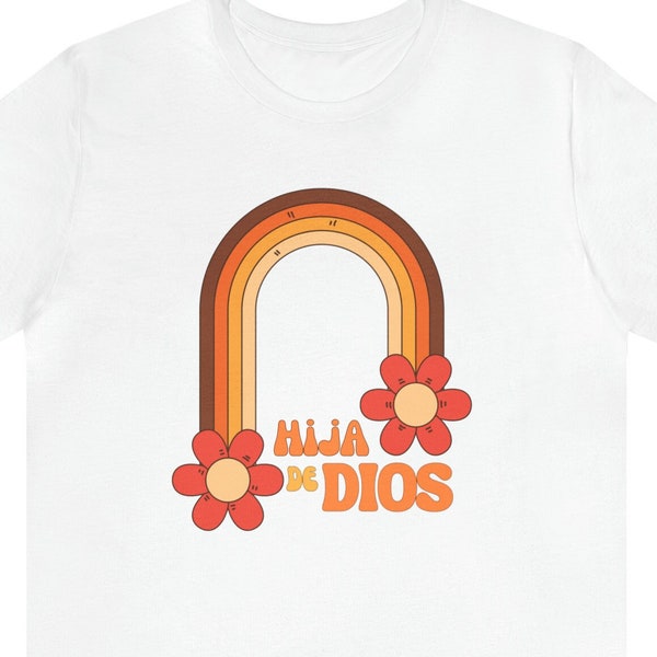 Hija de Dios Unisex Jersey Short Sleeve Tee, Religious Shirt, Gifts for christian Women, Birthday Gift, Fall Shirt, Child of God Spanish.